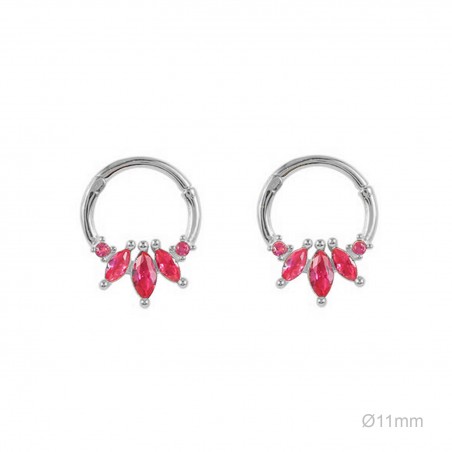 Pendientes Tragus Circ Fuxia