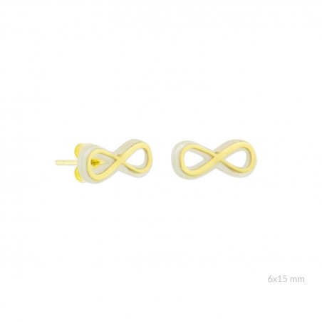 Pendientes de Plata de Ley y nácar