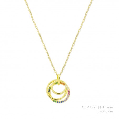 Sautoir en Argent avec oxyde de zirconium