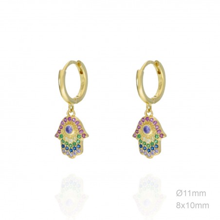 Boucles d'oreilles Zircons