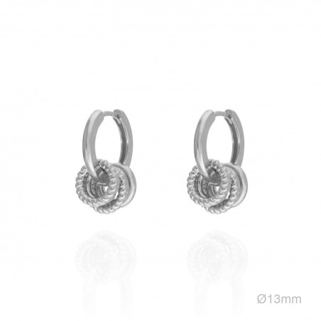 Boucles d'oreilles Argent lisse