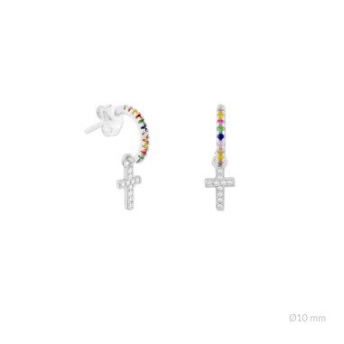 Silver Earrings with Cubir Zirconium
