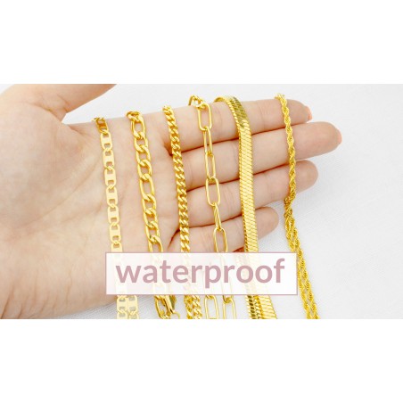 Display - 8 Stainless steel necklaces