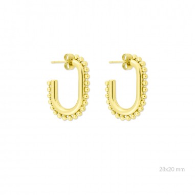 Boucles d'oreilles en Acier