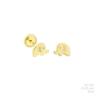 Gold earrings