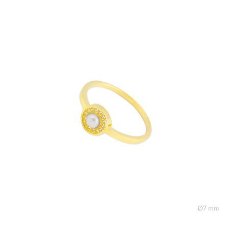 Bague en Argent avec oxyde de zirconium