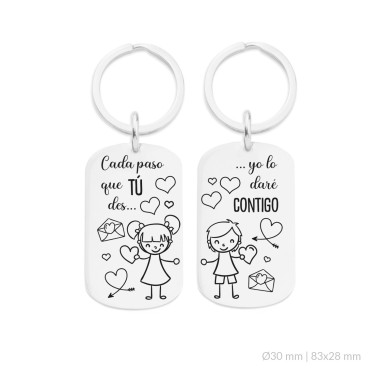 Stainless steel key-ring