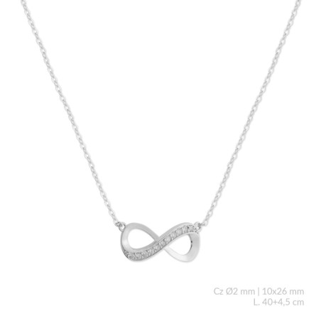 Silver Necklaces with Cubic Zirconium
