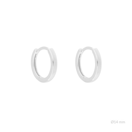 Silver earrings | Ø14mm