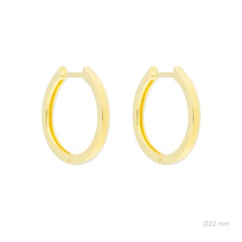 Silver earrings | Ø22mm