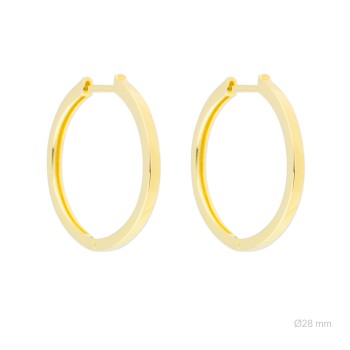 Silver earrings | Ø28mm