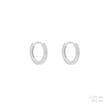 Silver earrings | Ø12mm