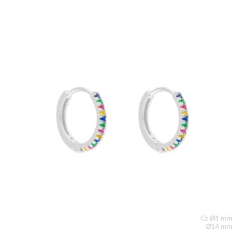 Silver earrings | Ø14mm