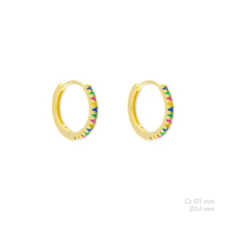 Boucles d'oreilles en Argent | Ø14mm