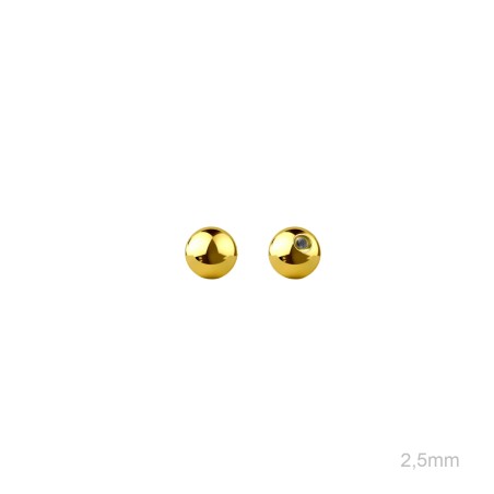 Fornitura Bolita Piercing Dorado
