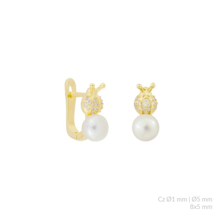 Boucles d'oreilles en Argent avec oxyde de zirconium