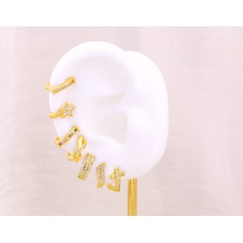 Silver earrings with cubic... 2