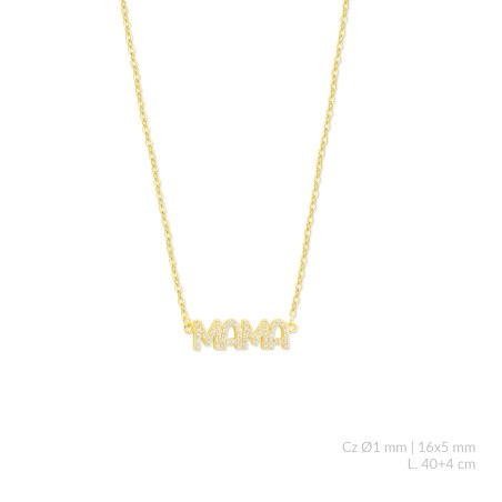 Gargantilha em Prata Esterlina com zircônia