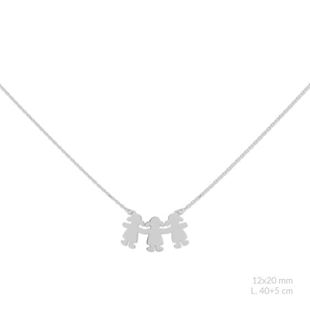 Gargantilha em Prata Esterlina  | Menina / Menina / Menina