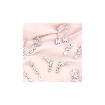 Silver earrings with cubic... 2