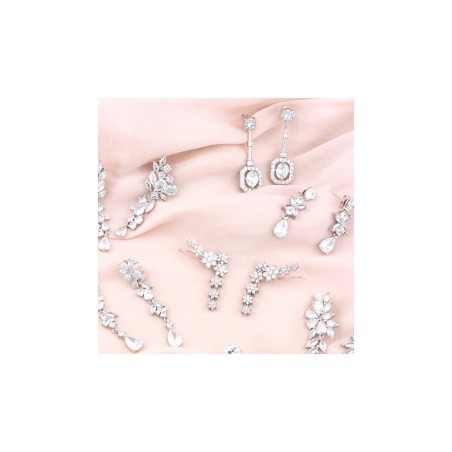 Boucles d'oreilles en Argent avec oxyde de zirconium