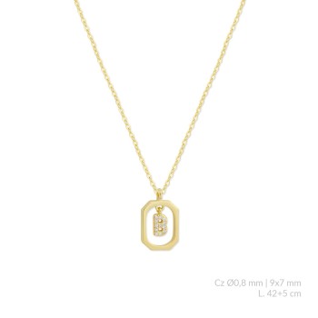 Silver necklace | B