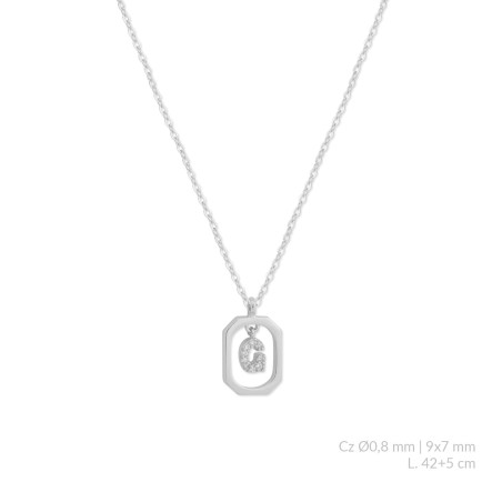 Silver necklace | G