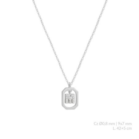 Silver necklace | M