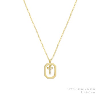 Silver necklace | T