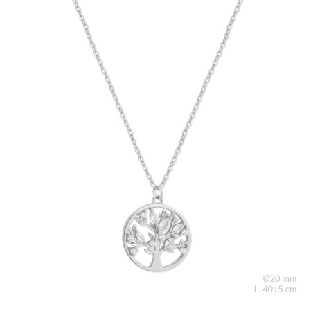 Gargantilha em Prata Esterlina com zircônia