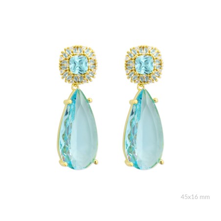 Boucles d'oreilles en Argent avec oxyde de zirconium