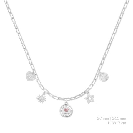 Gargantilla de Plata de Ley con circonitas