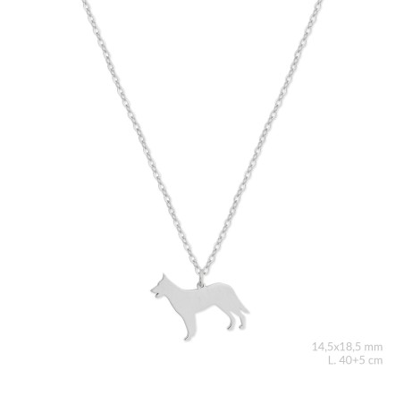 Silver necklace | German Shepherd