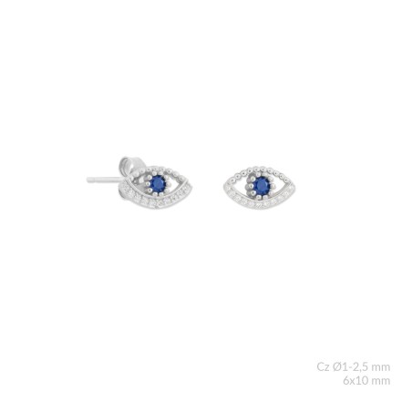 Boucles d'oreilles en Argent avec oxyde de zirconium