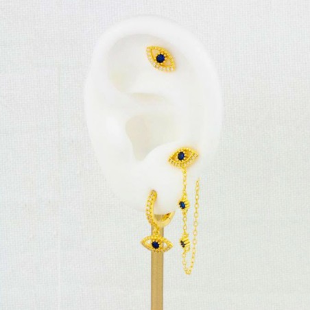 Brincos de Prata Esterlina com zircônia