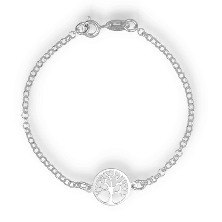 Pulsera Plata Lisa Plateada