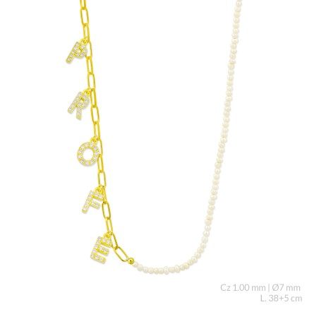 Sautoir en Argent avec oxyde de zirconium