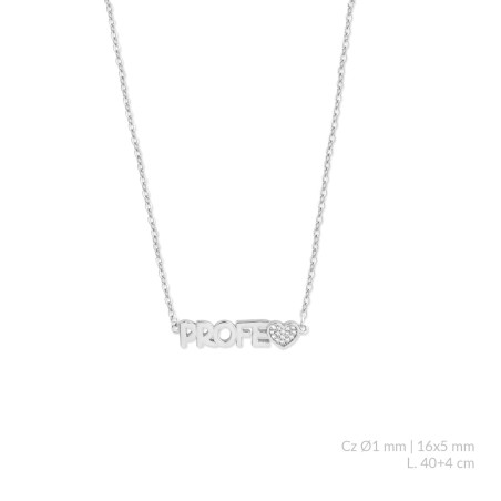 Sautoir en Argent avec oxyde de zirconium