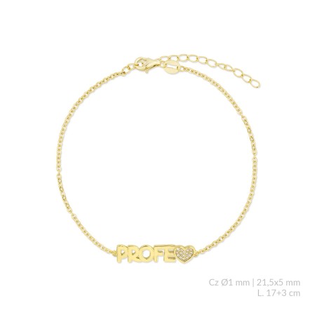 Pulseira de Prata Esterlina com zircônia