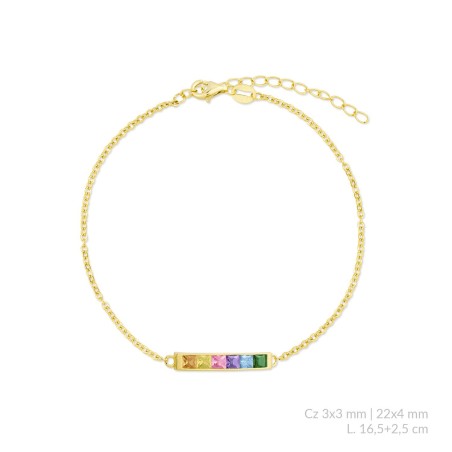 Pulsera de Plata de Ley con circonitas