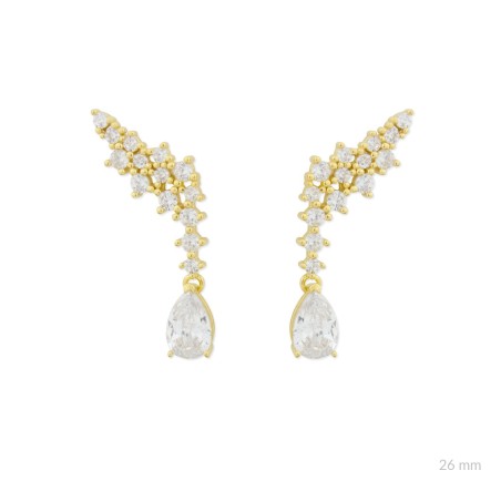 Boucles d'oreilles en Argent avec oxyde de zirconium