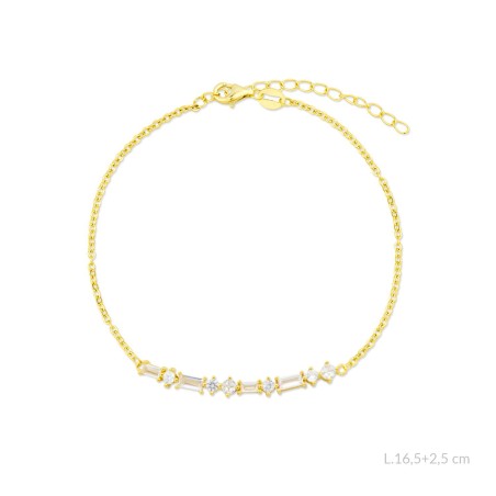 Bracelet en Argent avec oxyde de zirconium