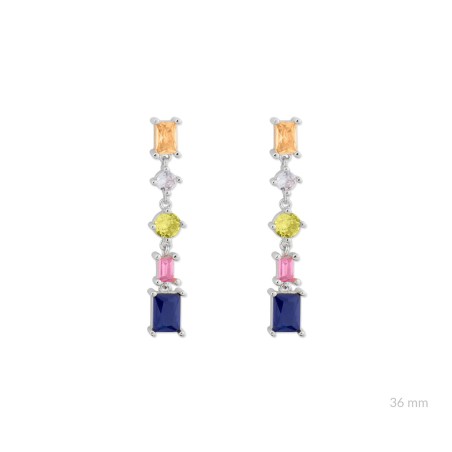 Boucles d'oreilles en Argent avec oxyde de zirconium