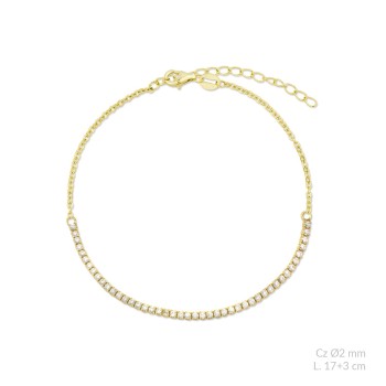 Pulsera de Plata de Ley con...