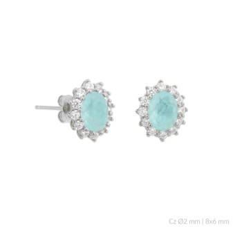 Silver earrings