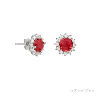 Silver earrings