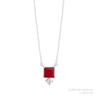 Sautoir en Argent avec oxyde de zirconium