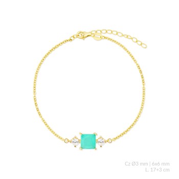Pulsera de Plata de Ley con...