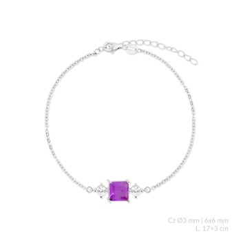 Pulsera de Plata de Ley con...