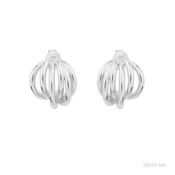 Silver earrings